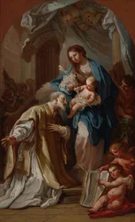 Die Madonna erscheint dem Heiligen Philipp Neri